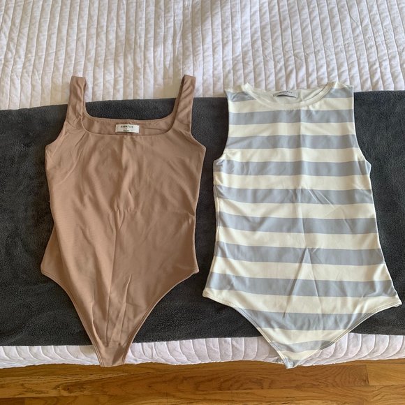 2 Aritzia Babaton Bodysuits-Size Small - Picture 1 of 3